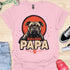 Bulldog Papa - V7 - Gothic Graphic Dark T-Shirt